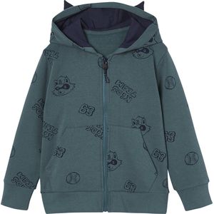 Vertbaudet Ritstrui met capuchon met oortjes sportief jongens