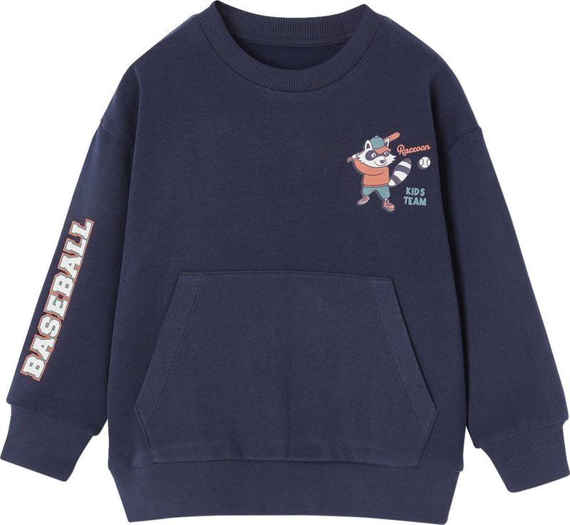 Vertbaudet Sportieve jongenssweater met ronde kraag