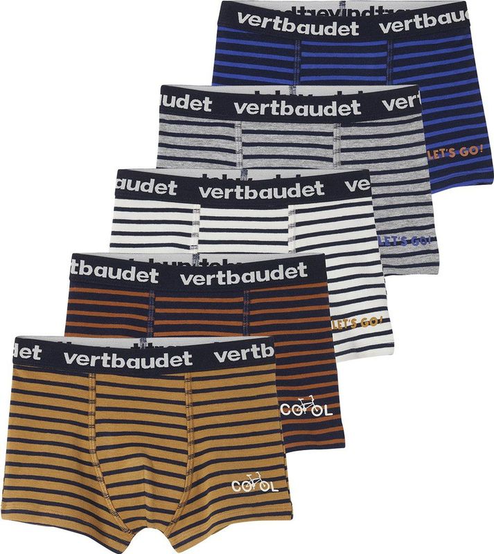 Boxershorts - Gestreept - Set van 5 - 95% Biologisch Katoen