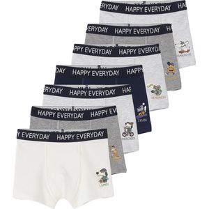 Personnage - Set van 7 Jongensboxers - Gestreept - Biologisch Katoen