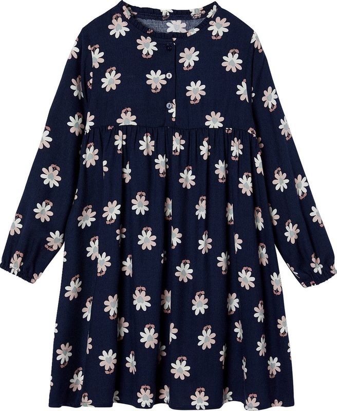 Jerseyjurken - Bloemenprint - 100% Viscose - Ronde Halslijn