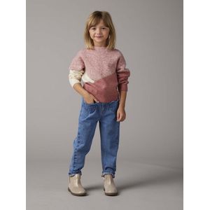 Vertbaudet Paperbag jeans meisjes zakken hartjes