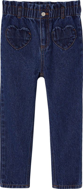 Vertbaudet Paperbag jeans meisjes zakken hartjes
