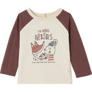 Vertbaudet T-shirt van biologisch katoen met raglanmouwen voor baby'