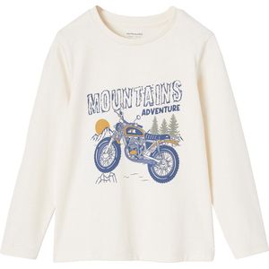 Jongens T-shirt - Speels Patroon - Ronde Hals - Lange Mouwen - 100% Katoen