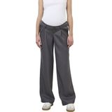 Citybroek met wijde snit voor zwangere vrouwen grijs