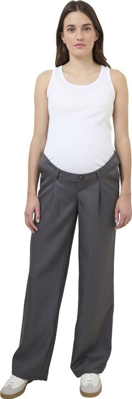 Citybroek met wijde snit voor zwangere vrouwen grijs