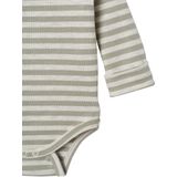 Set van 5 Rompertjes - Saliegroen - Biologisch Katoen - Lange Mouwen