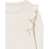 Set - Shirt met Ruches en Tule Rokje - Antraciet - T-shirt 100% Katoen, Tule Rok 100% Polyester