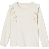 Set - Shirt met Ruches en Tule Rokje - Antraciet - T-shirt 100% Katoen, Tule Rok 100% Polyester