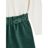 Vertbaudet Meisjesset met shirt + fluwelen short