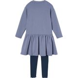 Vertbaudet Jurk van fleece en legging van ribstof meisjes