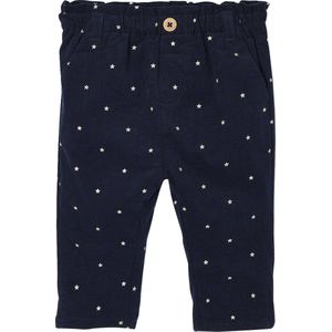 Vertbaudet Ribfluwelen paperbag broek voor baby'
