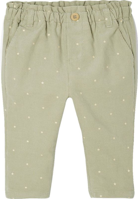 Vertbaudet Ribfluwelen paperbag broek voor baby'