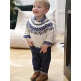 Vertbaudet Jacquard trui voor babyjongens in luchtig en zacht tricot