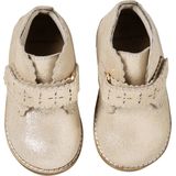 Botties - Goud - Klittenbandlaarsjes - Leer - Glitterdetails