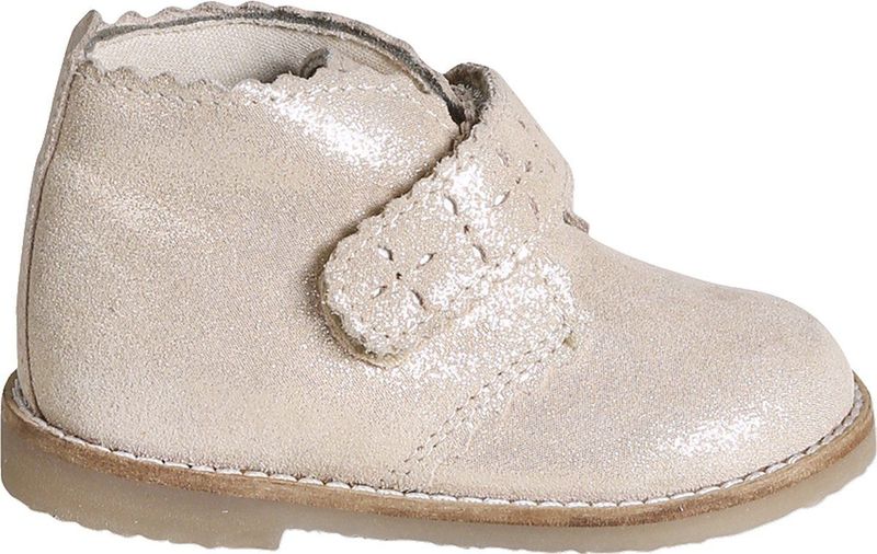 Botties - Goud - Klittenbandlaarsjes - Leer - Glitterdetails