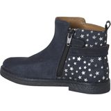 Leren - Meisjeslaarzen - Marineblauw - Leer - Sterretjesprint