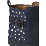 Leren - Meisjeslaarzen - Marineblauw - Leer - Sterretjesprint