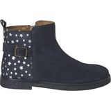 Leren - Meisjeslaarzen - Marineblauw - Leer - Sterretjesprint