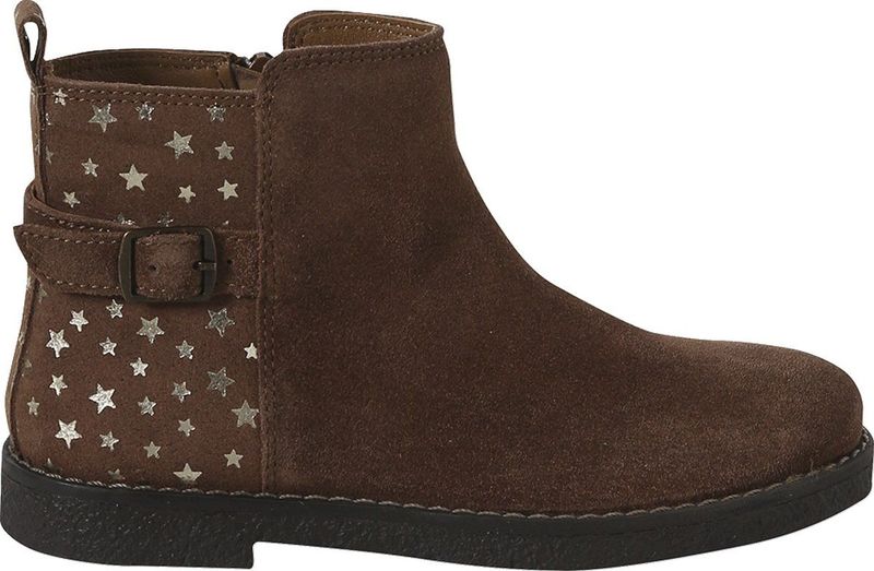 Vertbaudet Leren meisjeslaarzen met sterretjesprint