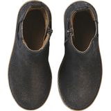 Leren Meisjeslaarzen - Bruin - Geschulpte Inzetstukken - Enkellaarsjes