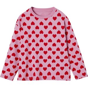 Meisjes - Gestreept Longsleeve Shirt - Blauw - Katoen