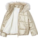 Vertbaudet Donsjack met capuchon voor meisjes met fleece voering