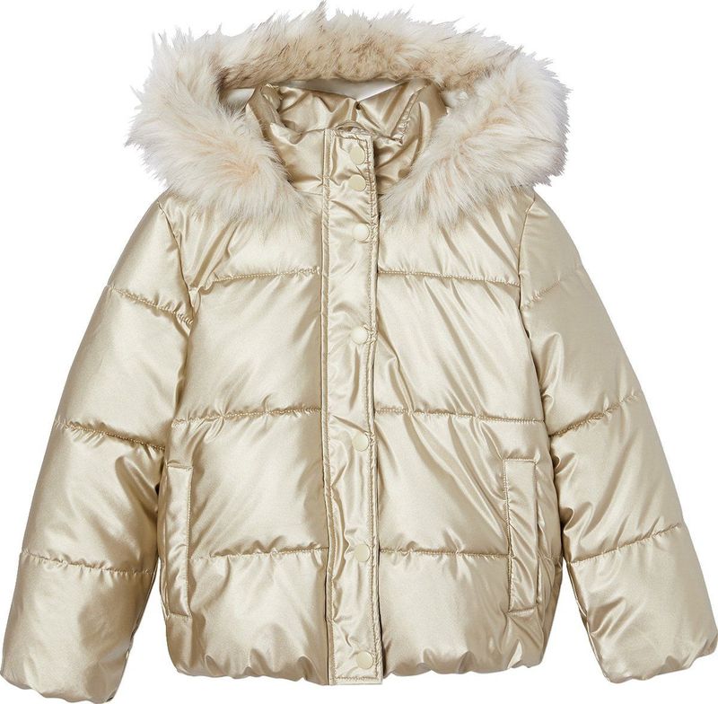 Vertbaudet Donsjack met capuchon voor meisjes met fleece voering