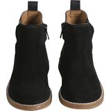 Vertbaudet Leren meisjeslaarzen met rits en elastiek