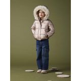 Vertbaudet - Donsjack - Meisjes - Zwart - Gerecycled Polyester, Waterafstotend, Fleece Voering