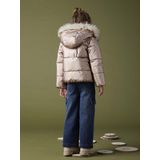 Vertbaudet - Donsjack - Meisjes - Zwart - Gerecycled Polyester, Waterafstotend, Fleece Voering