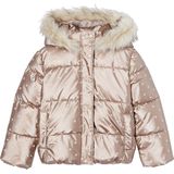 Vertbaudet - Donsjack - Meisjes - Zwart - Gerecycled Polyester, Waterafstotend, Fleece Voering