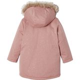 Vertbaudet Meisjesparka met glitters en pailletten met imitatiebonten voering