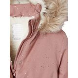 Vertbaudet Meisjesparka met glitters en pailletten met imitatiebonten voering