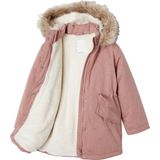 Vertbaudet Meisjesparka met glitters en pailletten met imitatiebonten voering