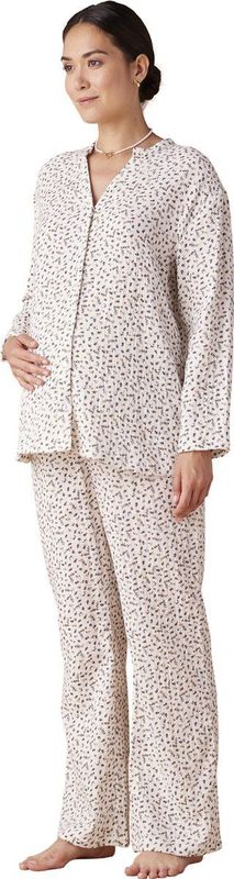 Envie de Fraise - Zwangerschapspyjama - Bloemenprint - Katoen - Ruim Model