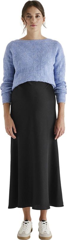 Vertbaudet - Lange zwangerschapsrok - Zwart - 100% Polyester, Elastische Tailleband