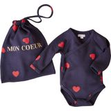 ENVIE DE FRAISE Zwangerschapspakket "Mon coeur" Zwangerschapsnachthemd + babyromper + etui ENVIE DE FRAISE