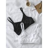 Set van 2 - Voedingsbh's - Microvezel - Gekruiste Voorkant