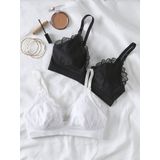 Envie de Fraise - Set van 2 Borstvoedings- en Zwangerschapsbeha's - Katoen - Zwart