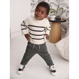 Geribde Babytrui - Gemêleerd Beige - Kabeltricot