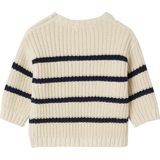 Geribde Babytrui - Gemêleerd Beige - Kabeltricot