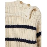 Geribde Babytrui - Gemêleerd Beige - Kabeltricot