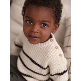 Geribde Babytrui - Gemêleerd Beige - Kabeltricot