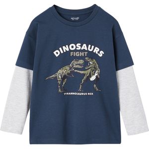 Vertbaudet Jongensshirt met dubbele mouwen