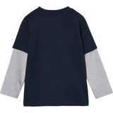 Vertbaudet Jongensshirt met dubbele mouwen