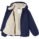 Jack - Windjack - Blauw - Polyester - Sherpa Voering