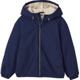Jack - Windjack - Blauw - Polyester - Sherpa Voering