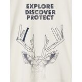 Vertbaudet T-shirt voor jongens met hertenmotief met lange mouwen